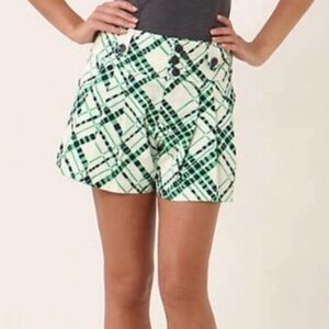 Anthro Hei Hei Nautical Plaid Shorts Size 8